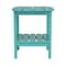 Flash Furniture Blue 2 Tier Adirondack Style Patio Side Table LE-HMP-1035-1517H-BL-GG - alternate 4